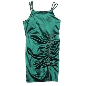 Poppies and Roses | Elegant Green Kids Formal Dress | size 10